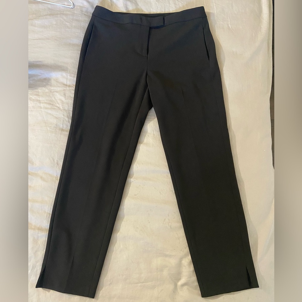 DKNY Black Straight Leg Pants for Professional Wear